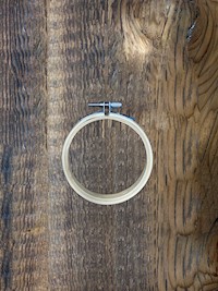 Embroidery Hoop – round, wood 3" THUMBNAIL
