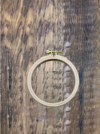 Embroidery Hoop – round, wood 4" THUMBNAIL