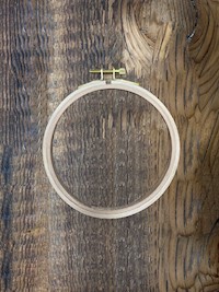 Embroidery Hoop – round, wood 5" THUMBNAIL