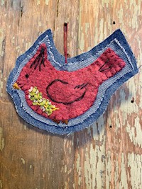 Ornaments - Denim & Felt Cardinal THUMBNAIL