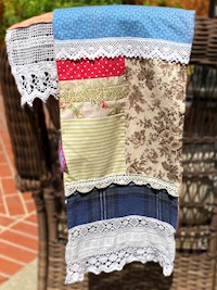 Patchwork Scarf or Table Runner - Handmade by the InnGathering THUMBNAIL