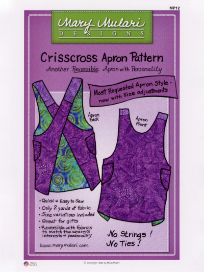 Crisscross Apron Pattern by Mary Mulari MAIN