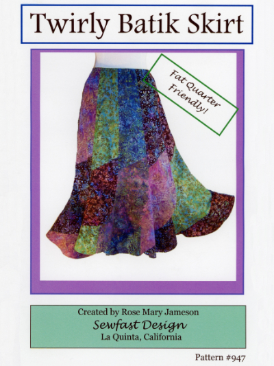Twirly Batik Skirt by Rose Mary Jameson MAIN
