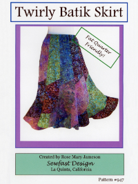 Twirly Batik Skirt by Rose Mary Jameson THUMBNAIL