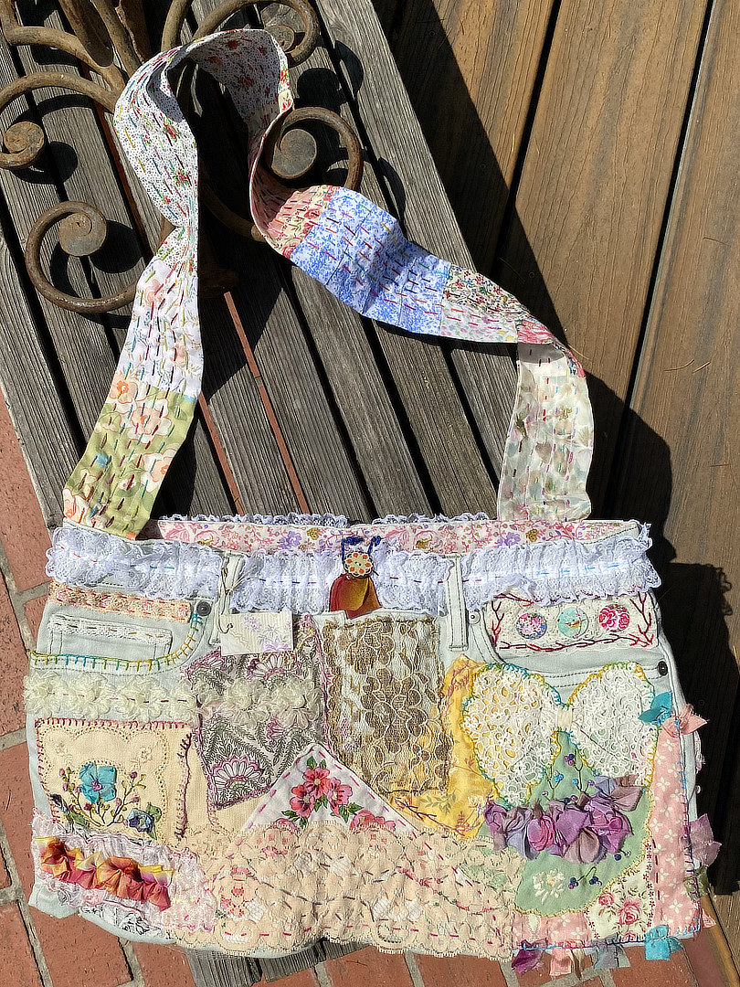 Pretty in Pink - Denim Shoulder Bag THUMBNAIL
