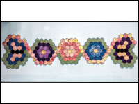 Butterflies and Flowers Hexagon Table Runner * WAIT LIST THUMBNAIL