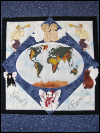 Piecemakers 2004 Calendar Quilt (Revised) — "God So Loved the World" SWATCH
