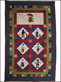 It's A Boy's Life Quilt - Twin Size THUMBNAIL