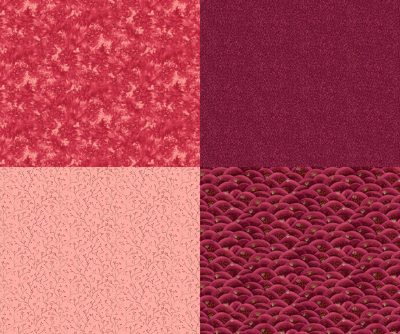 QT Fabrics "His Majesty - The Tree" # 27564-R Red - Red Fat Quarter Panel MAIN
