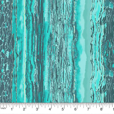 RJR Wild Horses RJ2101-TU1 - Strata - Turquoise Fabric MAIN