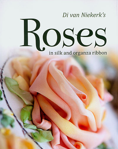 Roses In Silk And Organza Ribbon By Di Van Niekerk