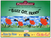 Piecemakers 2017 Row by Row Pattern – "Buzz Off, Honey" THUMBNAIL