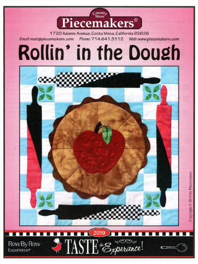 Piecemakers 2019 Row by Row Fabric Kit – "Rollin' in the Dough"   *SALE! MAIN