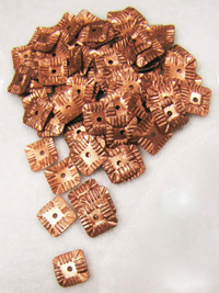 Colour Streams Sequins - Square - 10mm - Copper S81 THUMBNAIL