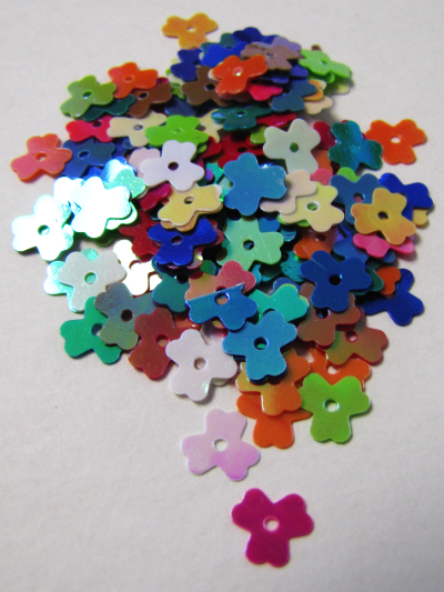 8mm Clover Flower Sequins — Mixed Colors MAIN