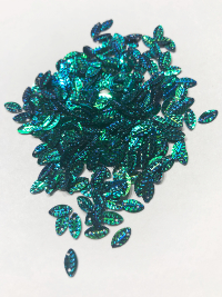 Colour Streams Sequins - Leaf - 10mm x 5mm - Green S111 THUMBNAIL