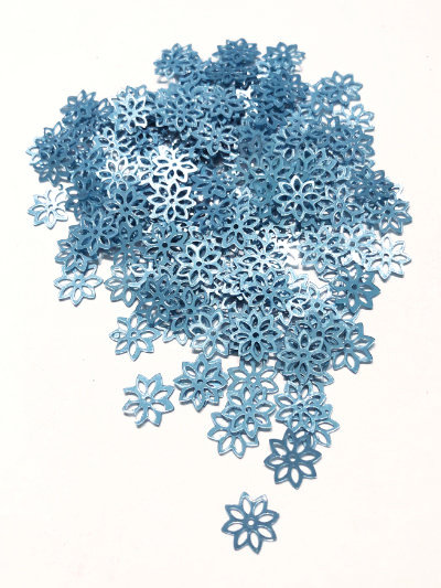 Colour Streams Sequins - Flower - 9mm - Flat - Pale Blue S139 MAIN