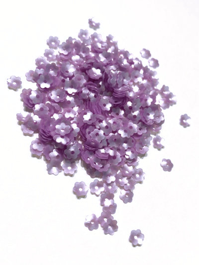 Colour Streams Sequins - Flower - 6mm - Light Mauve S245 MAIN