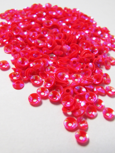 4mm Disc Sequins — Shocking Pink MAIN