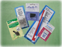 Sewing Notions — Needles, Thimbles, Pincushions, Scissors & More