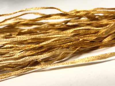 Silk Road Fibers Hand-dyed Straw Silk – 0330 Tarnished Brass MAIN