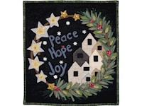 Small "Peace Hope Joy" Wallhanging THUMBNAIL