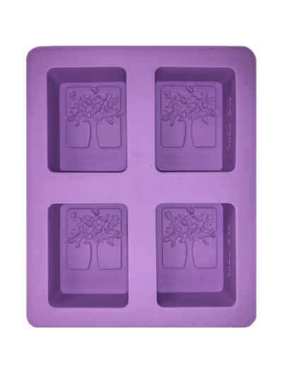 Soap Mold — Rectangles with Trees MAIN