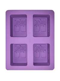 Soap Mold — Rectangles with Trees THUMBNAIL