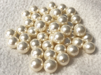 Cream 10mm Swarovski Glass Pearls – 48 ct. MAIN