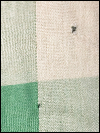 Vintage Tablecloth with Mint Green and Beige Squares SWATCH