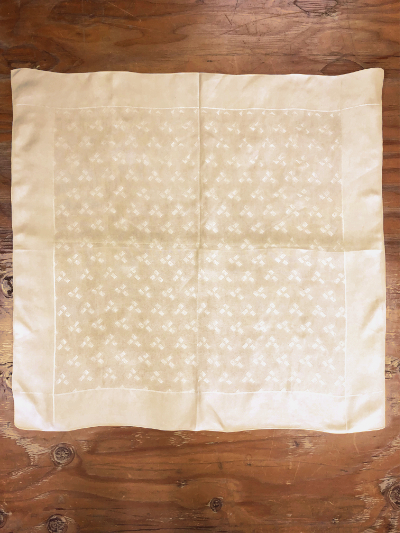 Vintage Bridge Tablecloth with Geometric Small Rectangle Pattern MAIN