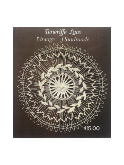 Vintage Teneriffe Lace Handmade Applique #2 MAIN