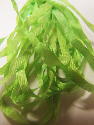 The Thread Gatherer Hand-dyed Silk Ribbon, 4mm — Sprite Grass 151 MAIN