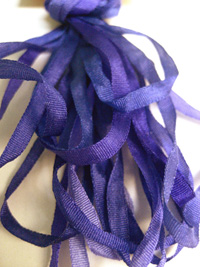 The Thread Gatherer Hand-dyed Silk Ribbon, 4mm — Grape Soda 102 THUMBNAIL