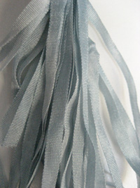 The Thread Gatherer Hand-dyed Silk Ribbon, 4mm — Heirloom Blue 049 THUMBNAIL