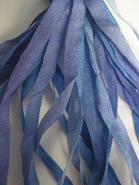 The Thread Gatherer Hand-dyed Silk Ribbon, 4mm — Lavender Blue 071 THUMBNAIL
