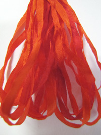The Thread Gatherer Hand-dyed Silk Ribbon, 4mm — Phoenix Rising 095 THUMBNAIL