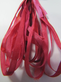The Thread Gatherer Hand-dyed Silk Ribbon, 4mm — Rose Briar 142 THUMBNAIL
