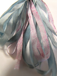 The Thread Gatherer Hand-dyed Silk Ribbon, 4mm — Sunrise Blue 092 THUMBNAIL