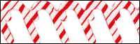 Candy Cane Trim by May Arts - # EX-75 THUMBNAIL