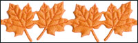 Orange Maple Leaves Trim by May Arts - # EX-98 THUMBNAIL
