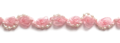 Light Pink Roses with Small White Plastic Pearls MAIN