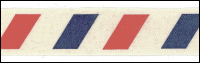 Twill Tape Trim by May Arts - # 413-34-12 – Red and Blue Stripes THUMBNAIL