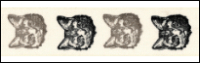 Twill Tape Trim by May Arts - # 413-34-24 – Cats THUMBNAIL