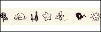Twill Tape Trim by May Arts - # 413-34-15 – Multi Critters THUMBNAIL