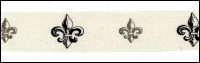 Twill Tape Trim by May Arts - # 413-34-5 – Fleur de Lis THUMBNAIL