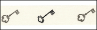 Twill Tape Trim by May Arts - # 413-34-3 – Keys THUMBNAIL