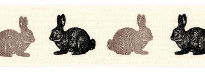 Twill Tape Trim by May Arts - # 413-34-27 – Rabbits MAIN