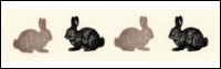 Twill Tape Trim by May Arts - # 413-34-27 – Rabbits THUMBNAIL