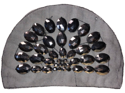 Vintage Appliqué – Black Dome-shaped MAIN